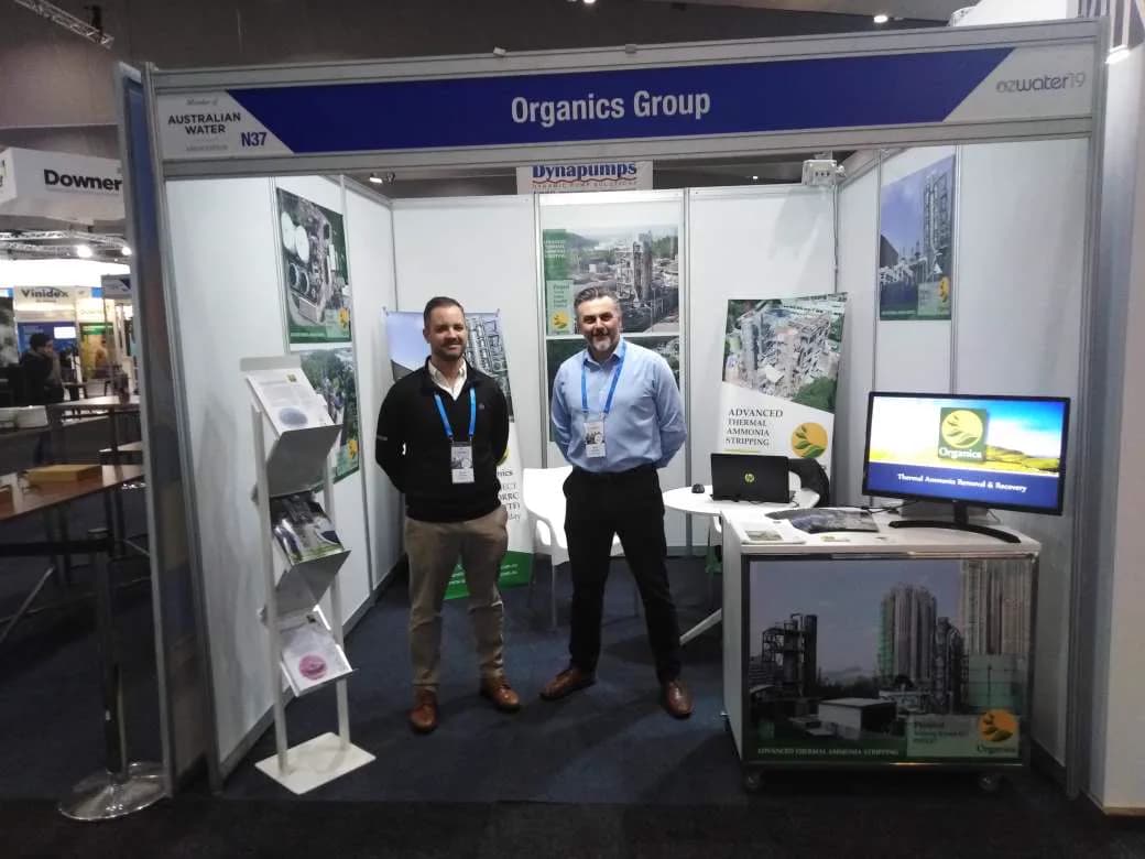 The Organics Group stand at a water industry exhibition